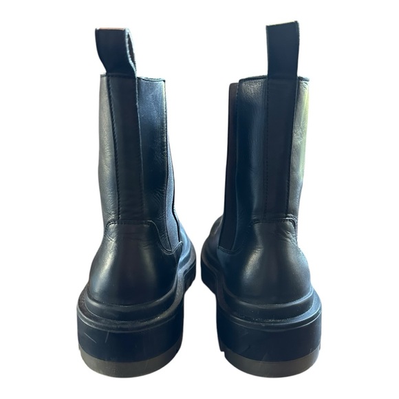 Zara Chunky Boots Black Size 40 - Picture 2 of 8